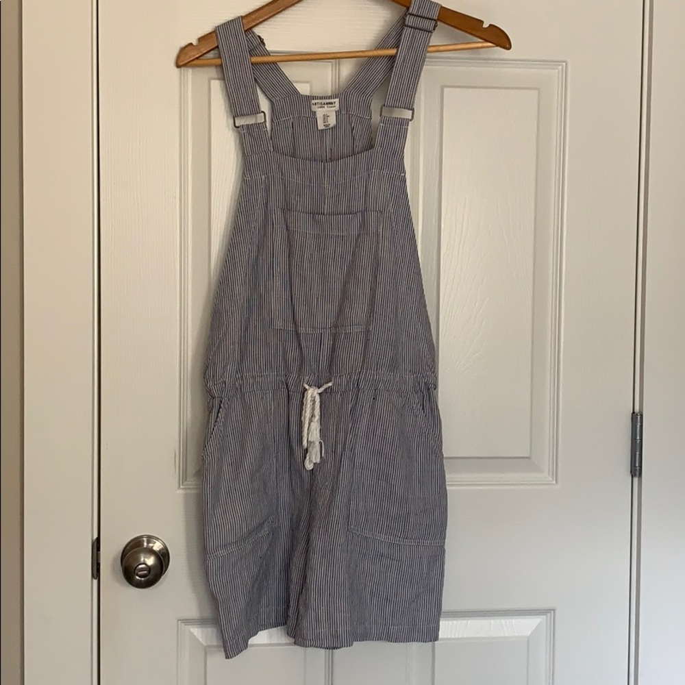 pin striped romper